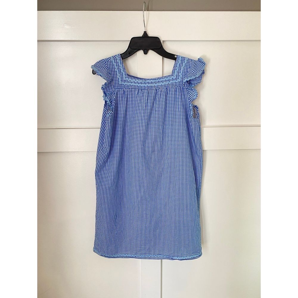 Sail to Sable blue‎ gingham girls dress size 14